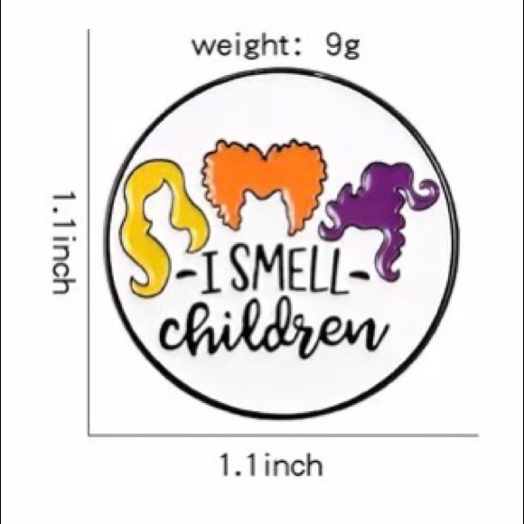 Hocus Pocus “ I Smell Children Enamel Pin - Picture 4 of 5
